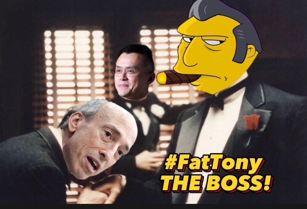 FatTony_token's tweet photo. @papa_woody21 @GaryGensler @cz_binance @coinbase Just give me the order bro 

#FatTony #meme #bsc #x1000 https://t.co/LWOTzRvBBE