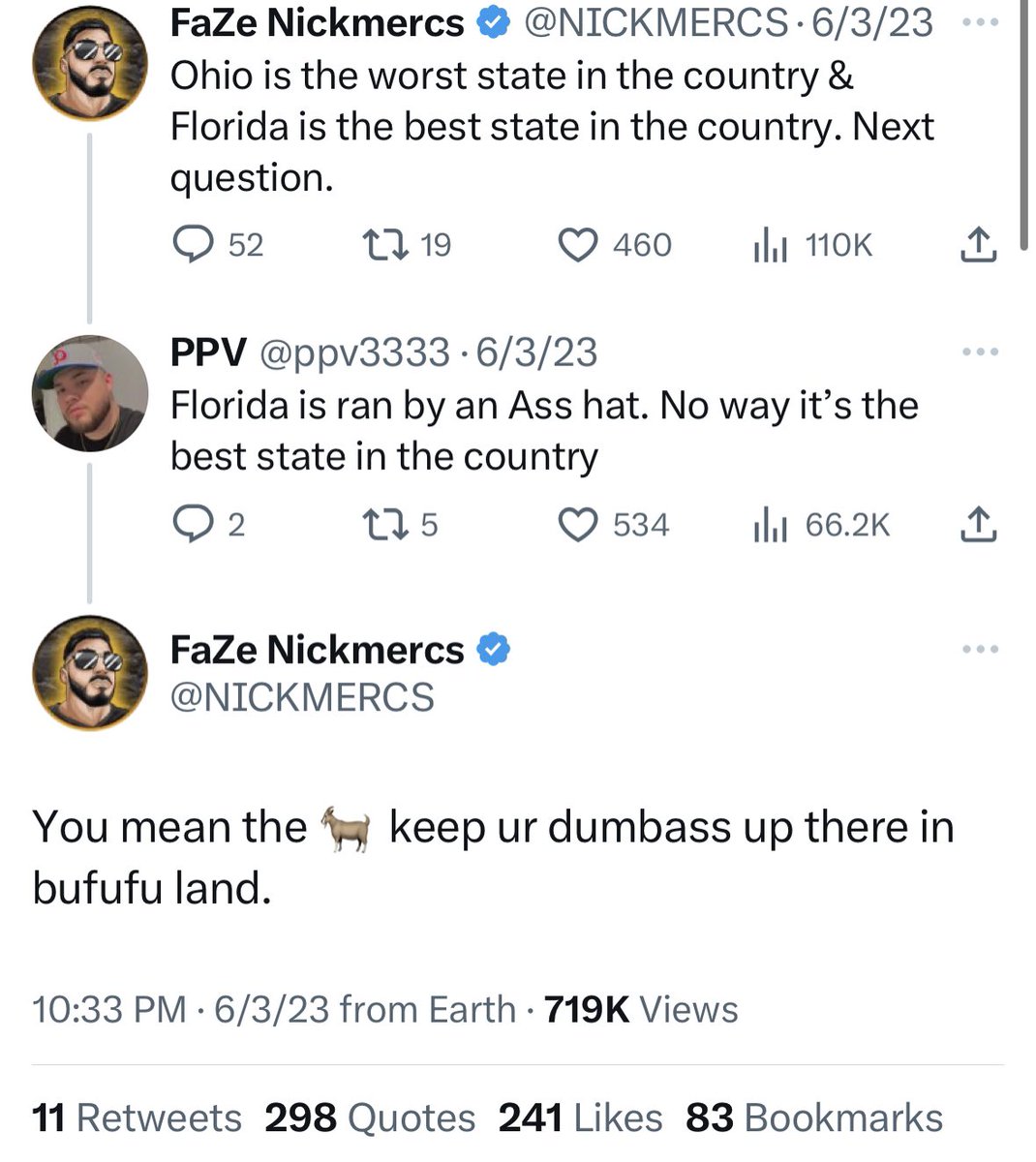 In a tweet, NickMercs appears to support Florida Governor, Ron DeSantis. 🚨

#streamernews #kickstreaming #twitch #influencer