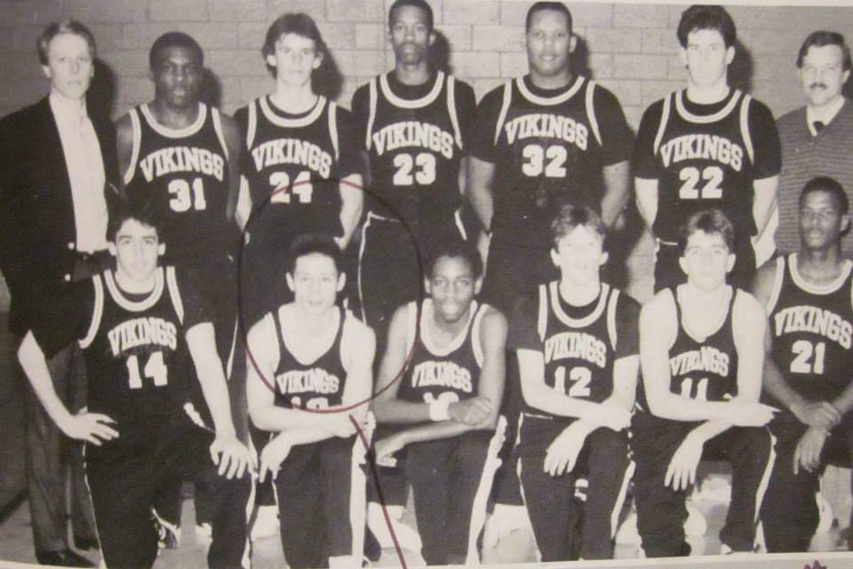 CoachAnthonyTTY's tweet image. My players can't believe that I am this old...Newspaper clippings and VHS tapes only #preINTERNET 
I rocked that #32 that Junior Year (circa 1986)
#16andBALLIN