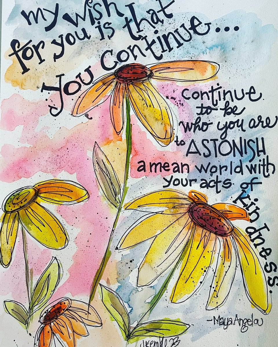 Happy Sunday!  My wish for you is that you continue…. My doodle for the day with a Maya Angelou quote. #doodleartist 
#sketch50 
#draw #sketch #doodle #art #ideas  #creativity #create #illustrations #illustrator #artist #sketchnotes  #k12 #edu #education  #thirdactlife