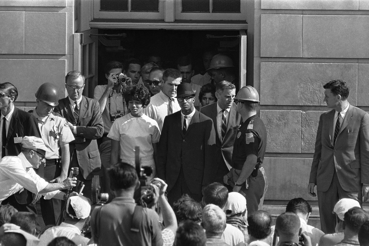 Sixty years ago today, two heroic, courageous and idealistic young Black Americans, Vivian Malone and James Hood, entered the University of Alabama after JFK federalized the Alabama National Guard and Governor George Wallace stepped aside after trying to bar them: