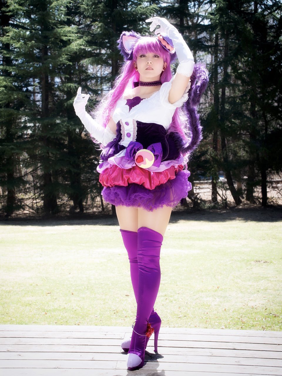 キュアマカロン コスプレ衣装 ウイッグ靴付き Amazon.co.jp: [えんえん