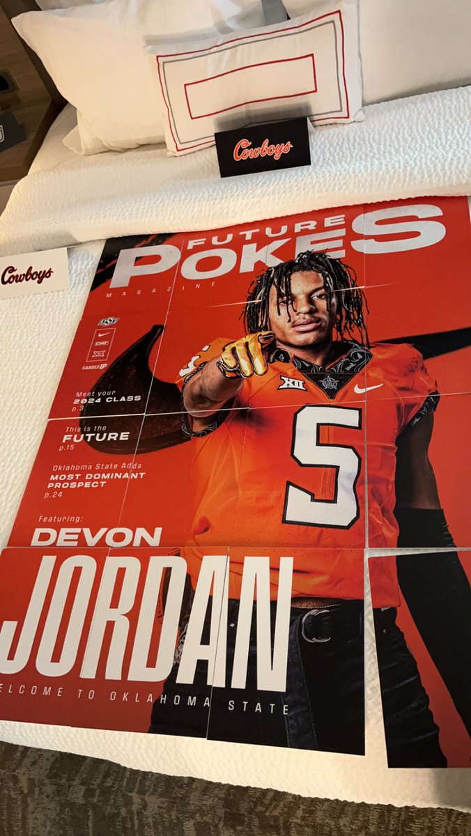 devonjordan_12's tweet photo. Had a great Official visit with Oklahoma state man 🟠⚪️!!! @CoachGundy @CoachTimDuffie @coachoneal_osu #saddleup https://t.co/4sGFehmoLH