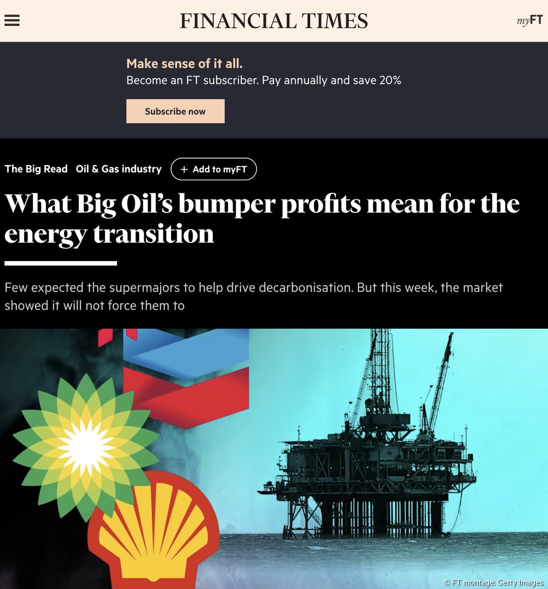 Climate change is the major threat facing humanity. Our current path leads to obliteration.

The main reason we cannot enact the policies needed to save the planet is corporations have their hands on the levers of power.

Big Oil profits are being privileged over human survival.