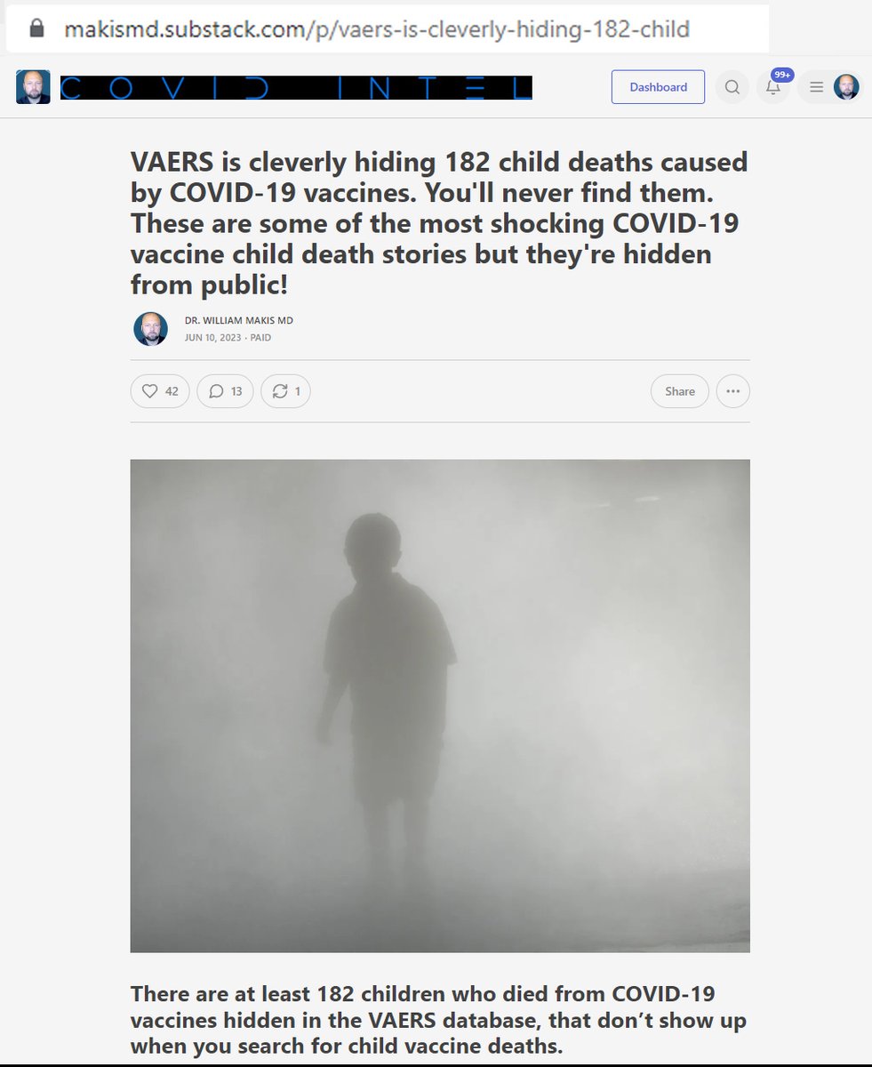 Pregnant woman at 7wk5d had 1st Pfizer COVID-19 mRNA vaccine

U/S showed fetus stopped growing 5 days later.

'No heartbeat detected'. 

Miscarriage at 18 days after Pfizer jab. (VAERS 1070770)

CDC: 'Safe in pregnancy'

Read more in my new article!

#DiedSuddenly #cdnpoli #ableg