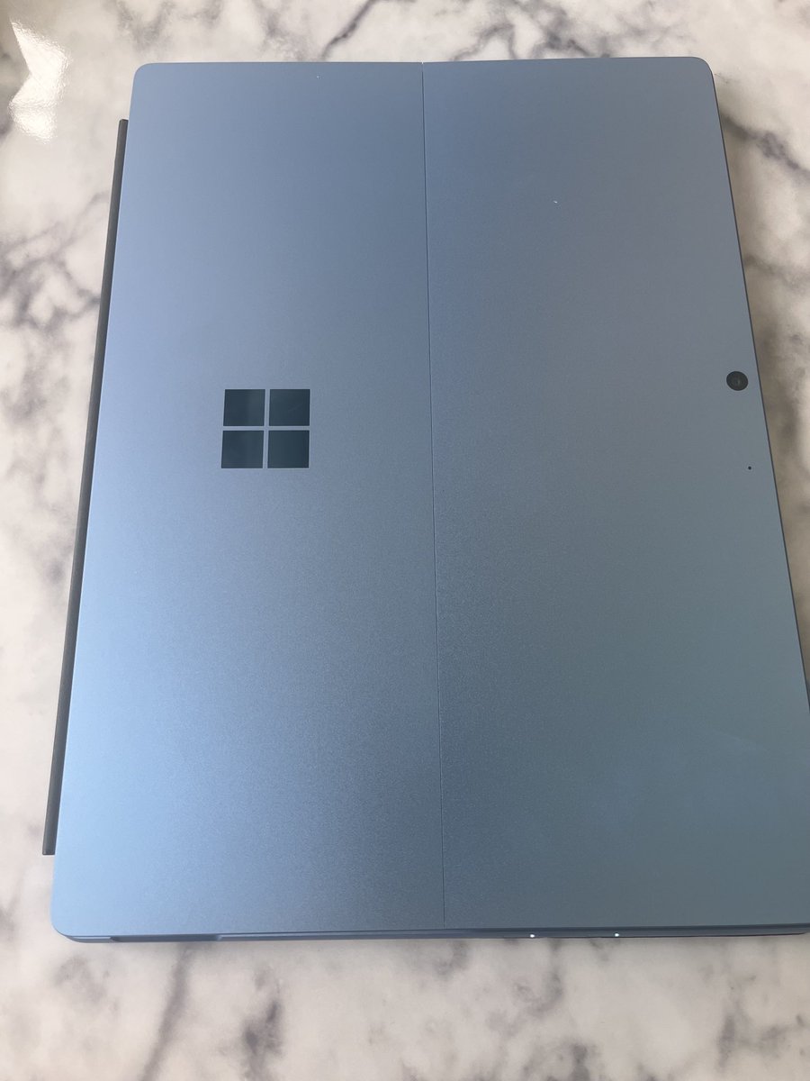 She's a beauty! Love my new work surface pro. One of the best travel laptops I've ever used is the Pro line. ⁦<a href="/Microsoft/">Microsoft</a>⁩ #surfacepro #microsoftsurface