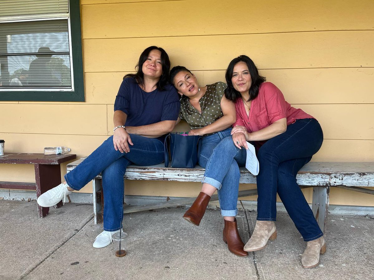 [My 3 stepdaughters!]

"Rez Dogs - it’s been real. The 1st time the 3 of us sisters have worked together like this. Thank you @sterlinharjo - this was the best 50th birthday gift ever. It was deeply meaningful &amp; I’m just so damn grateful for the opportunity." - Jen Podemski
