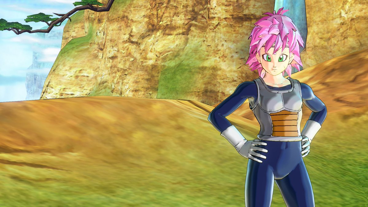 Here's some screenshots of Rosa wearing one of her Saiyan battle suits. 
#DBXV2 #DragonBallZ #DragonBallSuper #RosaTheSaiyan