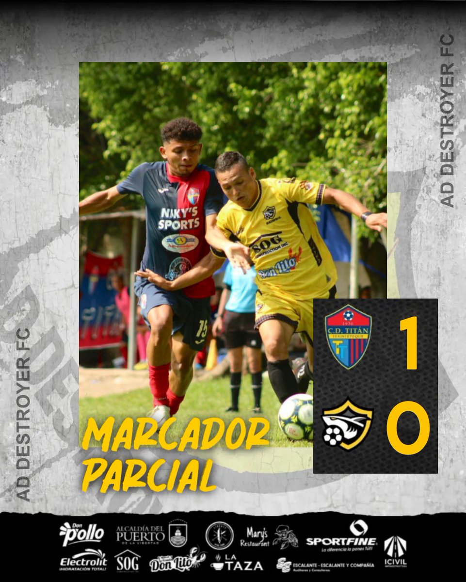📣 ¡𝙈𝘼𝙍𝘾𝘼𝘿𝙊𝙍 𝙋𝘼𝙍𝘾𝙄𝘼𝙇!

Marcador global: 2️⃣-0️⃣

#JugamosJuntos💛🖤#SoyTiburón