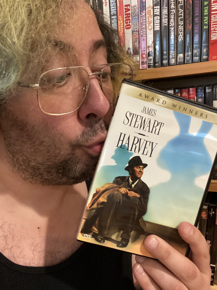 Finishing unpacking my movies and finally found HARVEY! We have been apart for far far far far far too long.