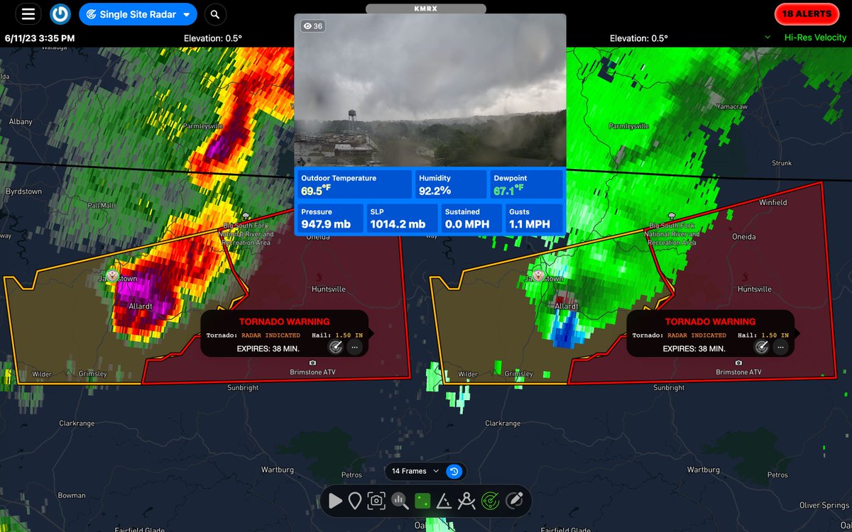 RadarOmega on Twitter "🌪️‼️Tornado Warning including Oneida TN