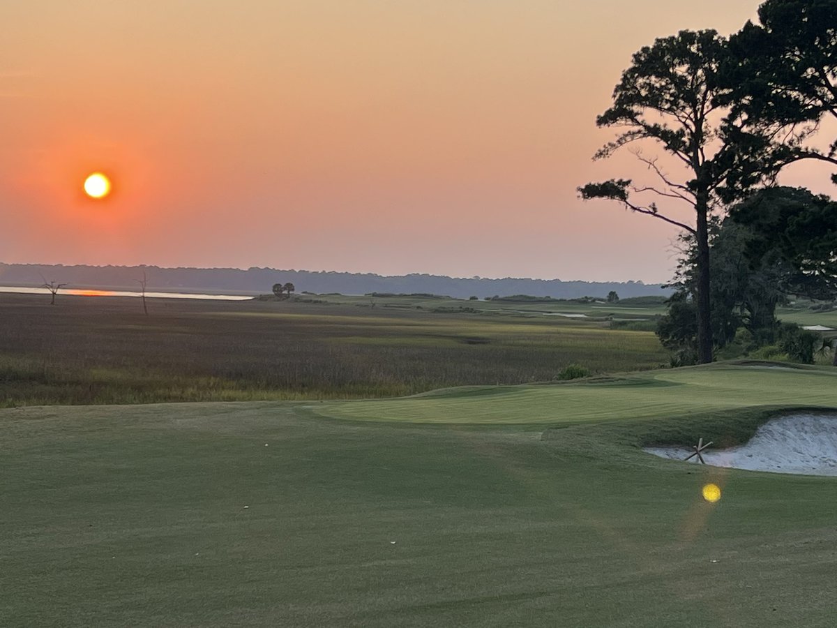 FishyTurf's tweet photo. Extremely proud of my crew and all the help from the Dye crew Colleton River! A lot of hours out in in 2 weeks but the course looks amazing one day left til the member get to enjoy our hard work!@nicklauscoursecolletonriverclub https://t.co/JLkGEnEhsj