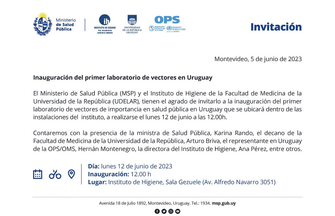 Unidad academica- Parasitología y Micología UdelaR tweet media