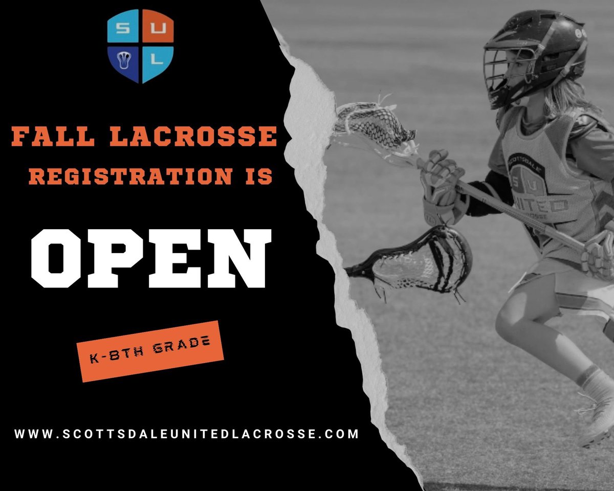 Registration for Fall Lacrosse is OPEN! Link in bio. K-8 grade, all skill levels.  Let’s go #azyouthlacrosse #azyouthlax #arizonayouthlacrosse #youthsports #azyouthsports #growthegame