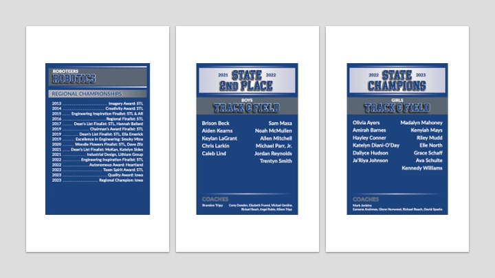 New banners being hung this summer! What a great last couple of years for @LuHiActivities and for our students & coaches!

@4329Roboteers
@LCougarcheer
@LHS_Sapphires
@lschtrack
@LHSCougarGBB

#CougarPride