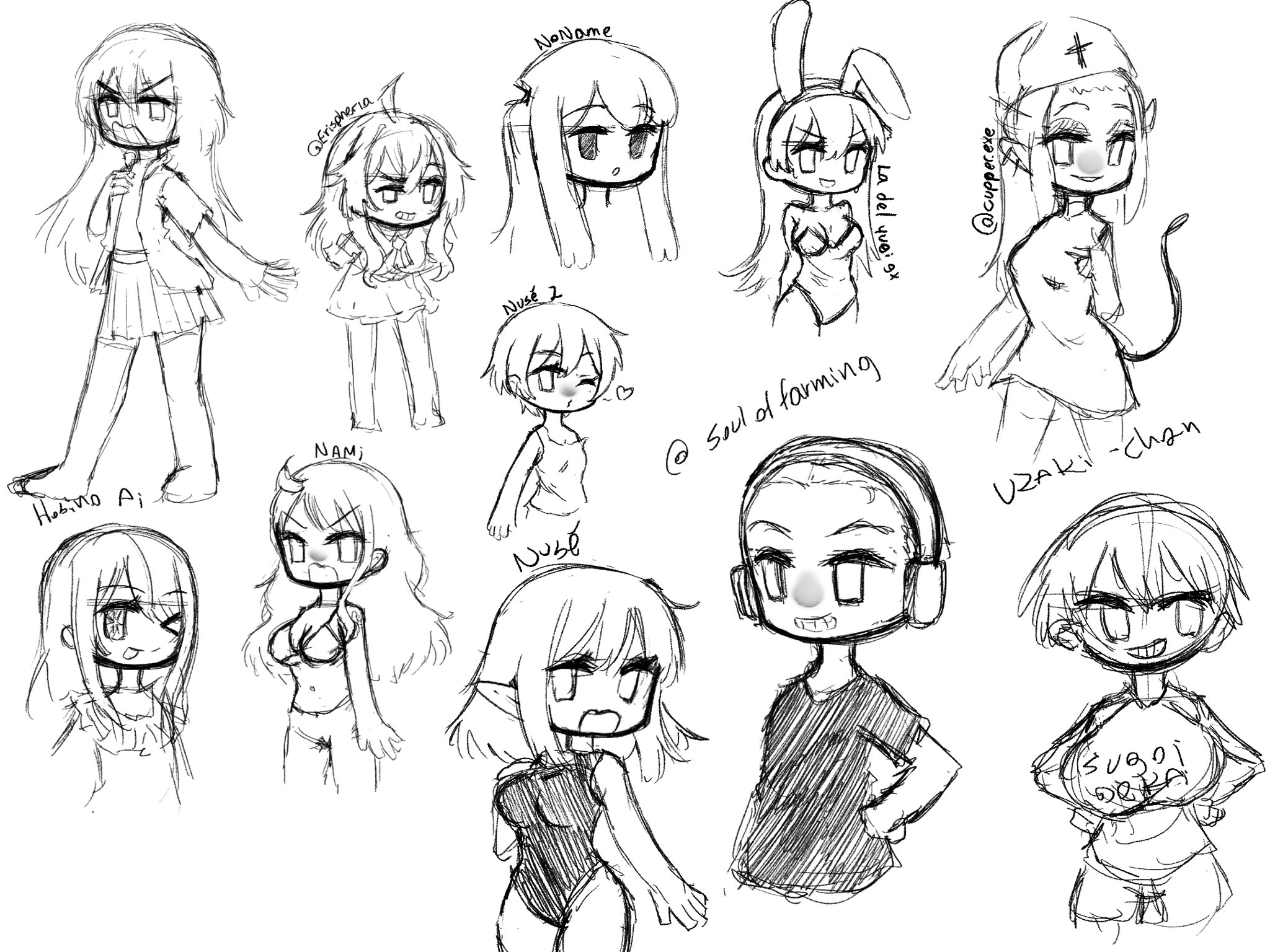 JudedWind  Comms open on X: The smol or chibi or whatever style that i'm  doing is funja I made Some Char of Some animes vtuber or Oc of Some ppl and