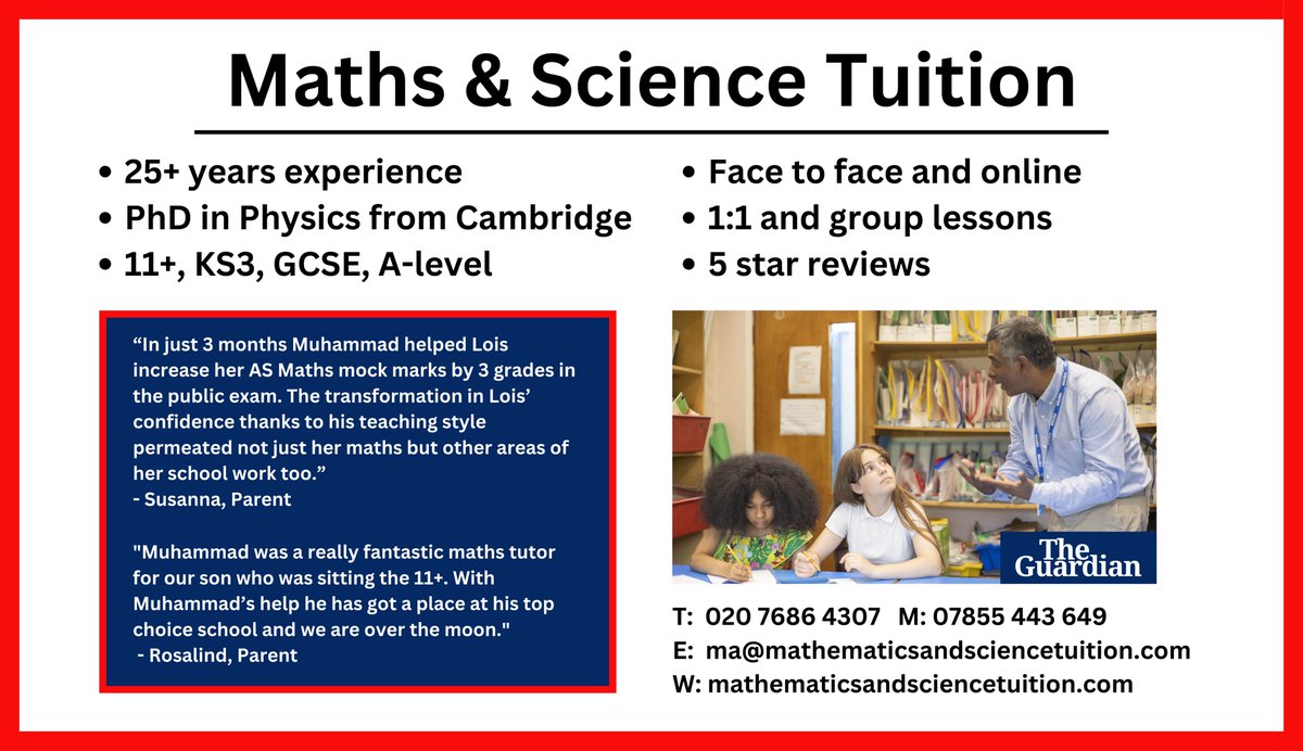 Maths Tutor (@islingtontutor) on Twitter photo 