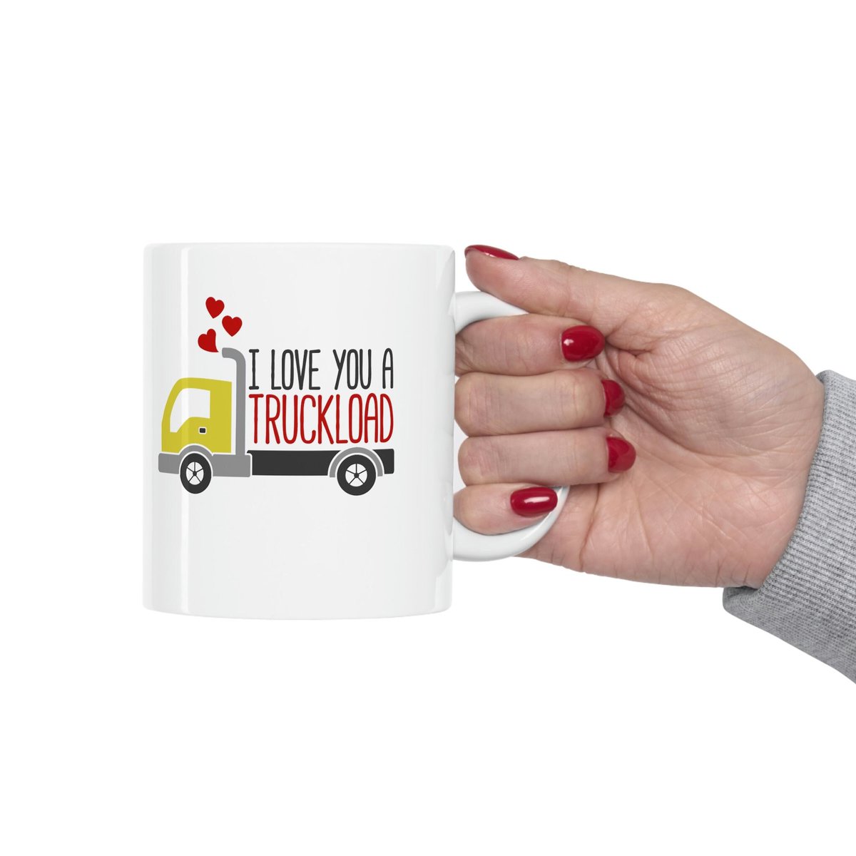 Excited to share the latest addition to my #etsy shop: Love you A Truck Load, I Love You Gift, Cute Valentine Anniversary Coffee Mug, etsy.me/3p38E6j #valentinesday #yes #ceramic #coffeemug #valentinedaygifts #iloveyoumug #iloveyougift #cutemug #ceramicmug