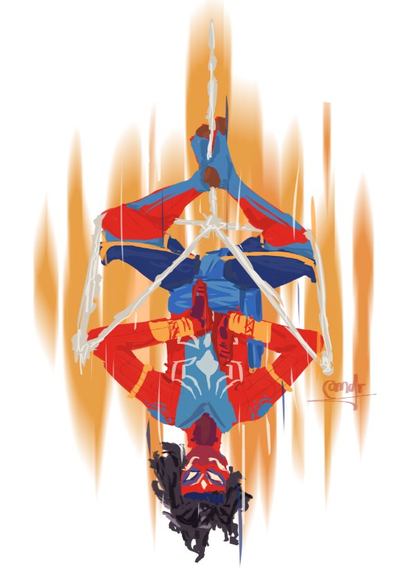 Sauwceyy's tweet photo. No minecraft related drawing this time!
I decided to draw Pavitr, also known as Spiderman india. Even though i will see the movie on Wednesday, im still obsessed with his design!

#SpiderManAcrossTheSpiderVerse    #PavitrPrabhakar #fanart #DigitalArtist  #SpiderManIndia https://t.co/NOlTWdyfeI