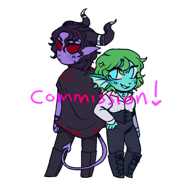 「comm 4  ^u^ !!」|hhhscoob 📺 comms openのイラスト