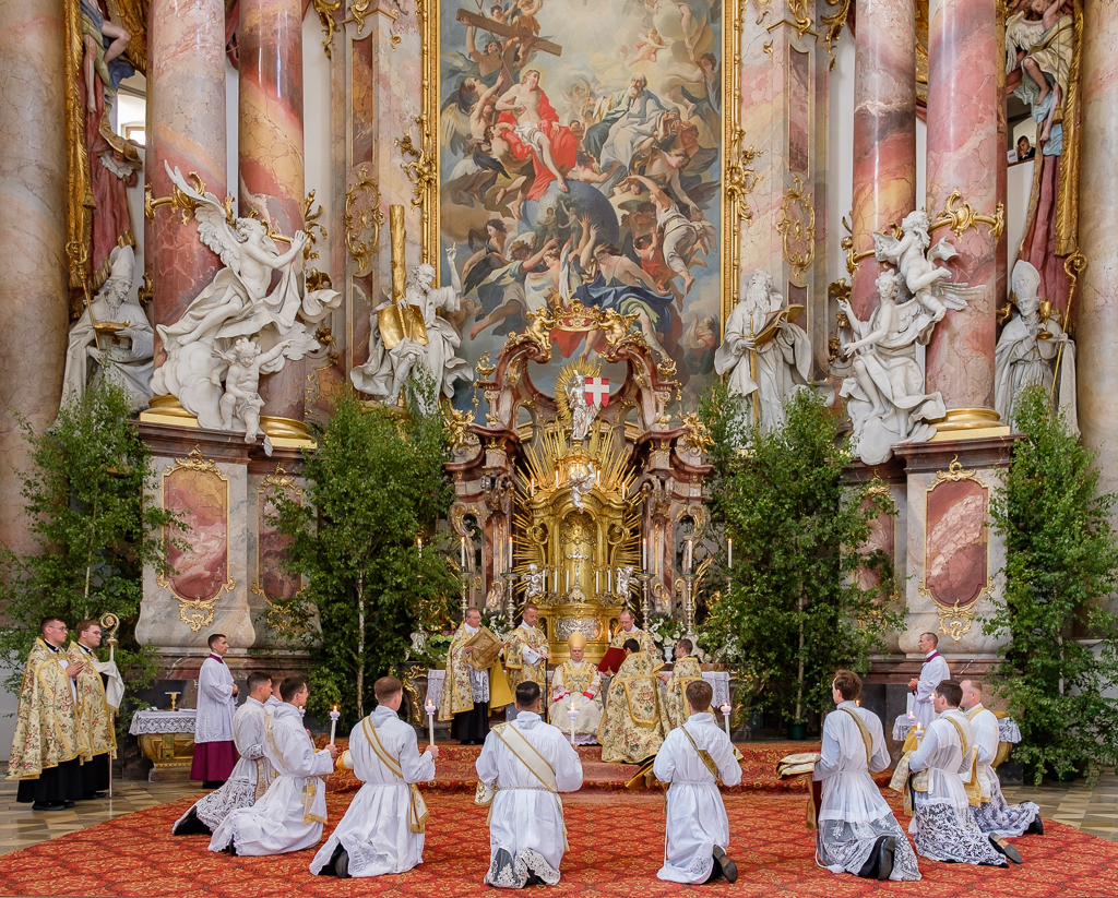ndchretiente's tweet photo. ⛪ 10 nouveaux prêtres pour la Fraternité Saint Pierre !

🙏🏻 Rendons grâces au Bon Dieu pour les ordinations conférées par Mgr Bertram Meier, évêque d'#Augsbourg 🇩🇪 en Bavière.

🔥 DEO GRATIAS !

📸 @Wigratzbad https://t.co/fmSAdKjt5j