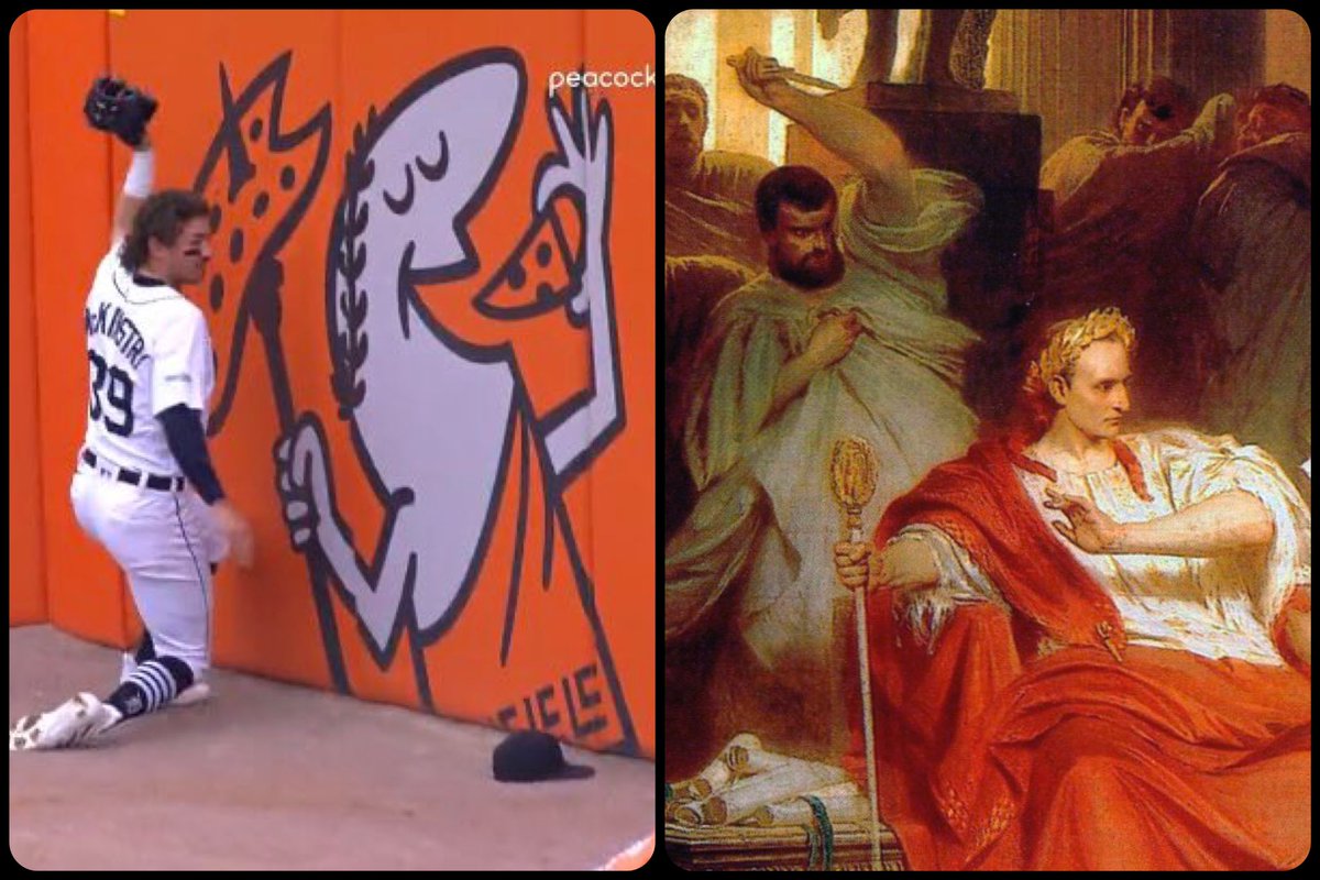 ArtButSports's tweet image. The Murder of Caesar, by Karl von Piloty, 1865, 📸 via @CalicoJoeMLB