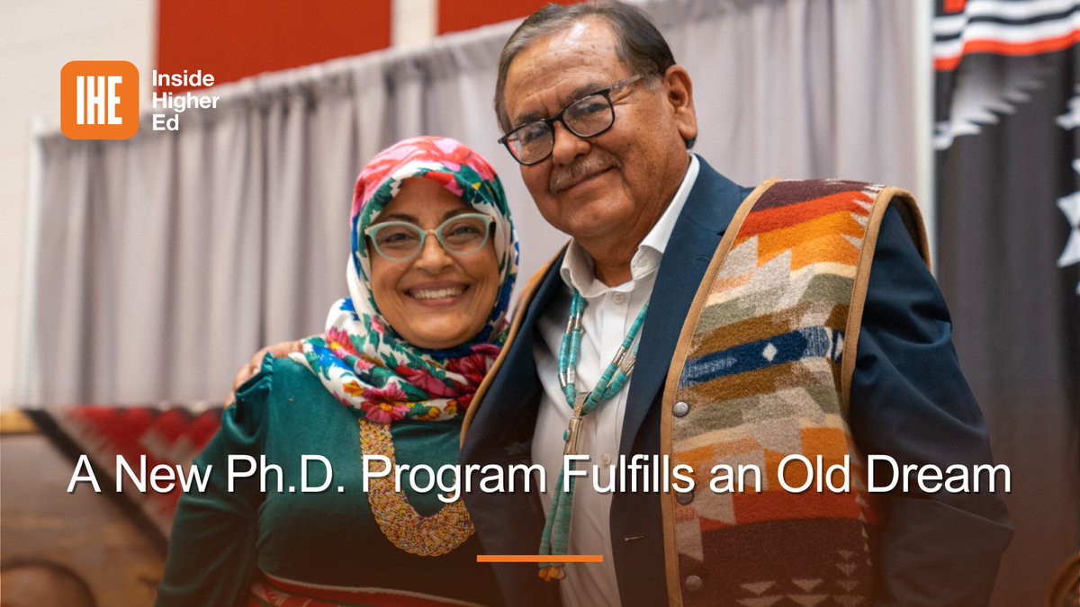 #ICYMI: Navajo Technical University will become the first tribal university to offer a Ph.D. program this fall. Tribal college and university leaders are celebrating the move. #HigherEd bit.ly/3oRdPWW