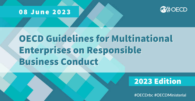 MBIE (@mbiegovtnz) on Twitter photo The <a href="/OECD/">OECD ➡️ Better Policies for Better Lives</a> has launched its updated Guidelines for Multinational Enterprises on Responsible Business Conduct. MBIE are pleased to support the Guidelines and to continue working with the OECD on improving Responsible Business Conduct. Learn more:bit.ly/45JWWOx <a href="/OECD_BizFin/">OECD Business and Finance</a> The <a href="/OECD/">OECD ➡️ Better Policies for Better Lives</a> has launched its updated Guidelines for Multinational Enterprises on Responsible Business Conduct. MBIE are pleased to support the Guidelines and to continue working with the OECD on improving Responsible Business Conduct. Learn more:bit.ly/45JWWOx <a href="/OECD_BizFin/">OECD Business and Finance</a>