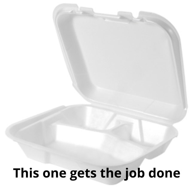 Alexfrenchfry's tweet photo. Someone called and complained the other day at work about one of my jokes. So I can’t make the joke anymore so I thought why not share it here

(It got a spit take from a customer once so it’s one of my favorites) 

they ask for a to go box I bring out a big box and a small one https://t.co/jZMN1Qa34n