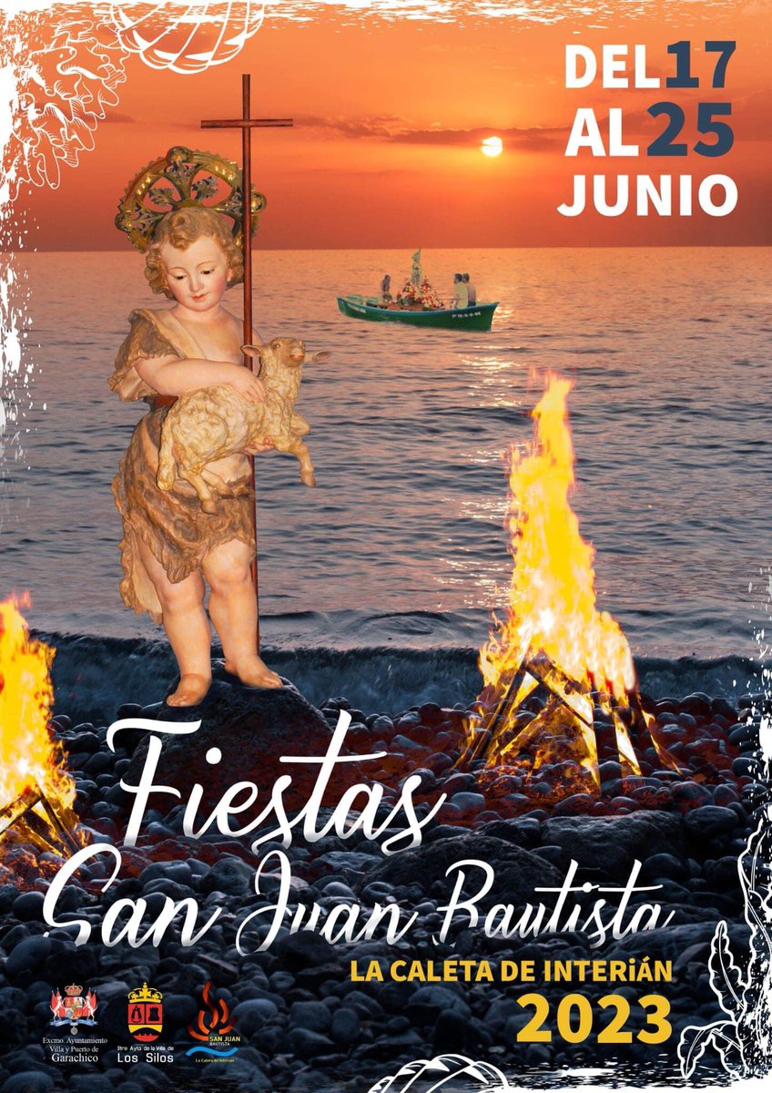 TurismoLosSilos's tweet photo. 🎉🎉🎉Fiestas en Honor a San Juanito del 17 al 25 de junio 2023 #LaCaletaDeInterián #LosSilos #IslaBaja #Garachico #localfiest #localfest #summer #sommer #verano https://t.co/rdVT470fLm