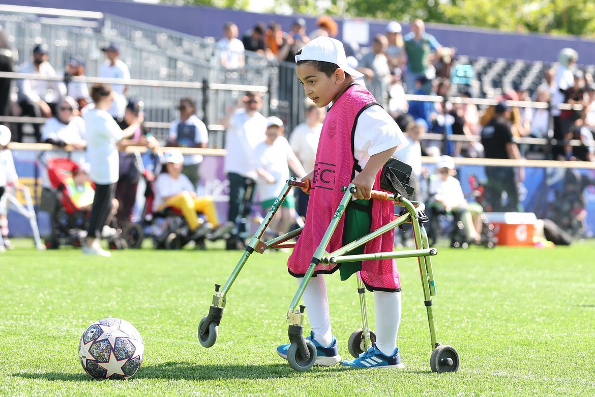 Bizim çocuklar @UEFA sahasında! #UefaChampionsLeagueFinal #ifcpf #cpfootball #cerebralpalsy #football