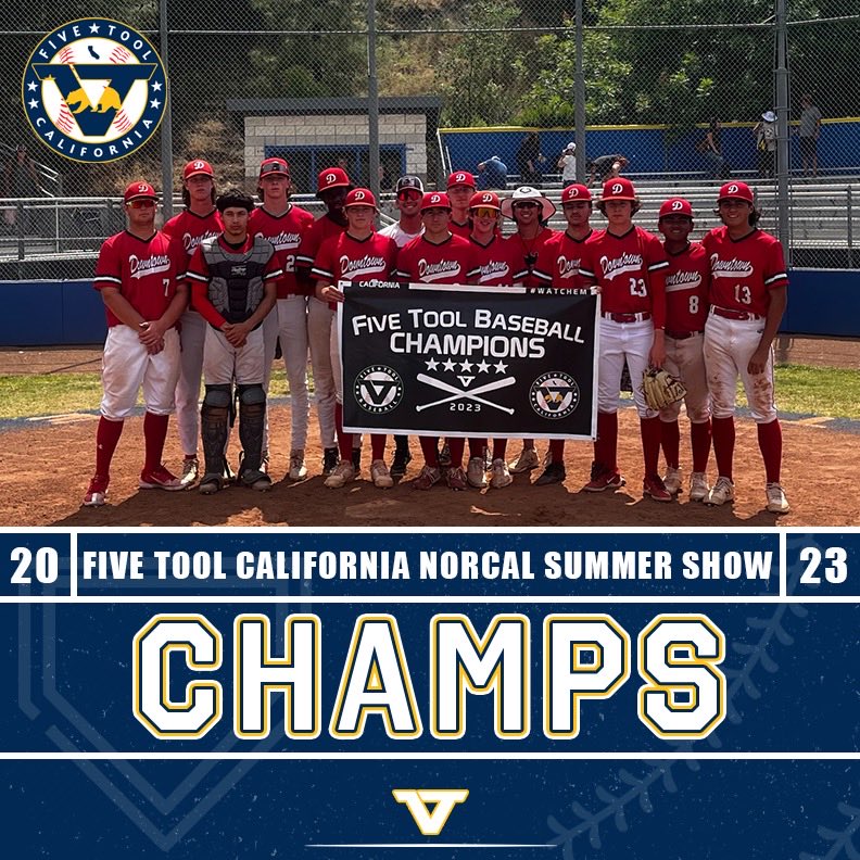 🏆CHAMPIONS🏆 Congrats to @DowntownBseball on winning the 16U Division Championship of the @FiveTool NorCal Summer Show! #WatchEm