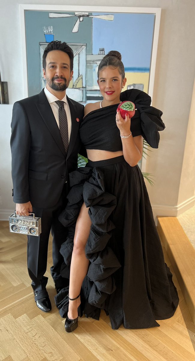 Celebrating Broadway, on Broadway In The Heights! I 🍎 @NYNYbway! Congratulations to all of tonight’s #TonyAward honorees! My thanks to - Gown: Christian Siriano @csiriano Clutch: Judith Leiber @judithleiberny Jewelry: @bulgari GLAM: @asia_geiger @Bradley Grey #Tonys2023