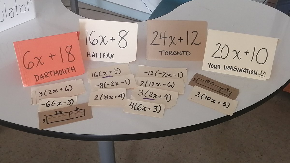 I made up a game called 'All my Exes'. Stu get a card, they use #distributiveproperty to multiply, and then they run to the equivalent card that reveals where all their exes live ❎ (inspired by George Strait and Drake) #hrcemath #mtbos #mathgames