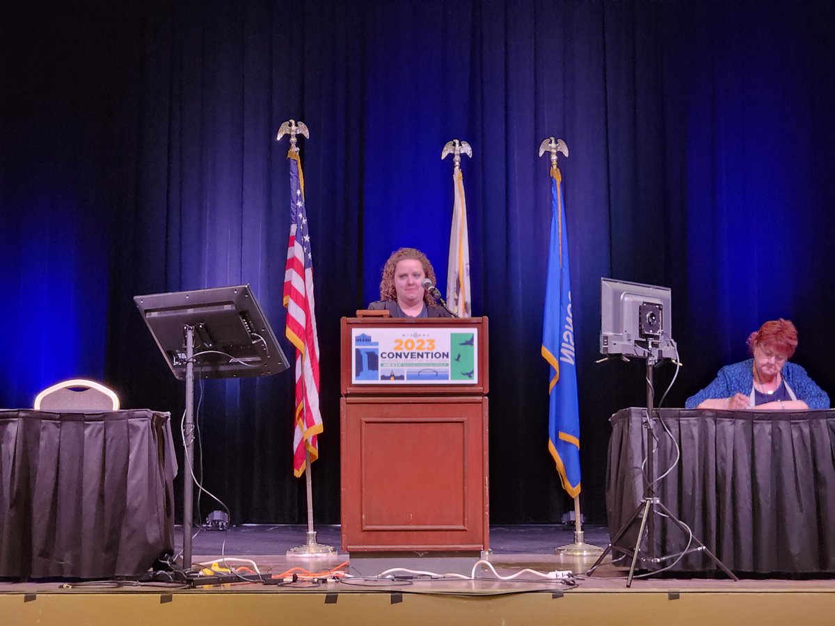 Today I addressed the @WisDems State Convention to give my report as the 5th Congressional District Chair. I also learned that I make funny faces when I'm speaking. @5thCDWIDems @Waukeshadems @jeffcodemswi @party_dodge @WalworthCoDems #WisDems2023

📸 @kevinjk