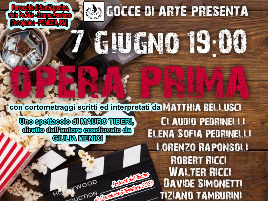 GoccediArte's tweet photo. Un successo l'OPERA PRIMA dei nostri piccoli di Pomezia, Campo Ascolano. Se lo spettacolo diretto da Mauro Tiberi coadiuvato da Giulia Menici è stato assai simpatico, irresistibili sono stati i cortometraggi girati e mandati in onda al termine dell'evento.  WIWA TEATRO e CINEMA! https://t.co/XE55ZWWsnm