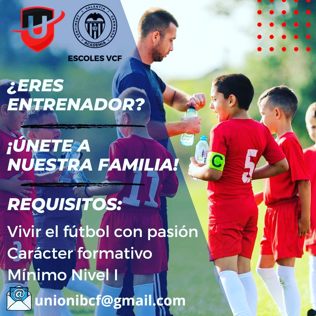 union_ibcf's tweet photo. ❤️🖤⚽ ENTRENADOR ¿Te vienes con nosotros? 😃⚽🔝
 SE PRECISAN PARA FUTBOL 8
 @vocamini_app @11teamsports
#sorsiemorsi

#entrenador

#somosunión
#FamiliaUnión
#SomosUnión 
#GoDimoniets😈
#ADNVCF🦇
#escolesvcf
@Academia_VCF https://t.co/G7creXPaMt