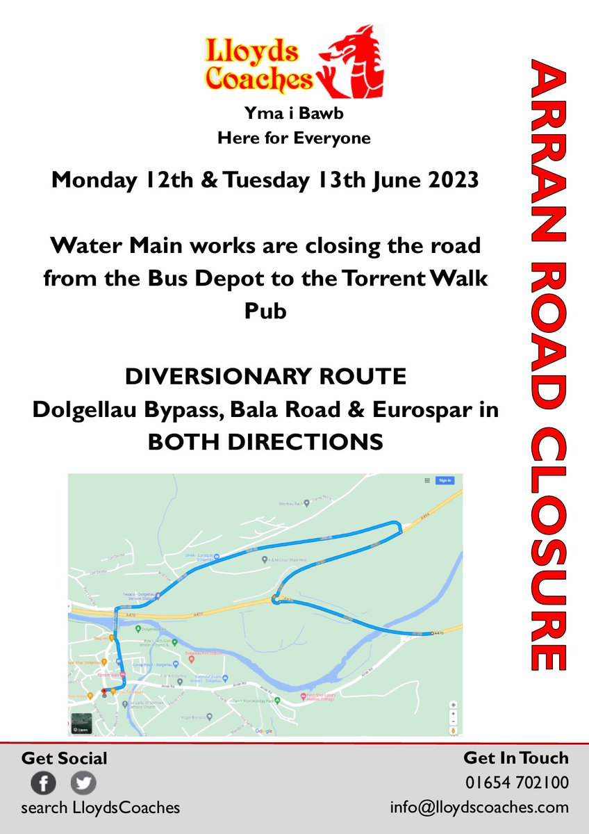 Lloyds Coaches on Twitter "MONDAY 12TH & TUESDAY 13TH JUNE ARRAN ROAD