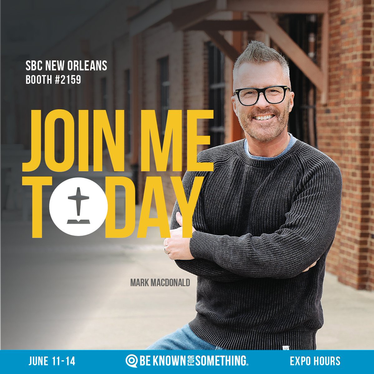 Join Mark at the SBC Annual Meeting, Booth #2159. Author of the bestselling Church Branding book. Ask him anything! #Branding, #websites, #socialmedia, #SEO 
June 11-14, Expo Hours
#beknownforsomething #discoveryourthread #churchcomms #branding #pastor #annualmeeting #sbc23