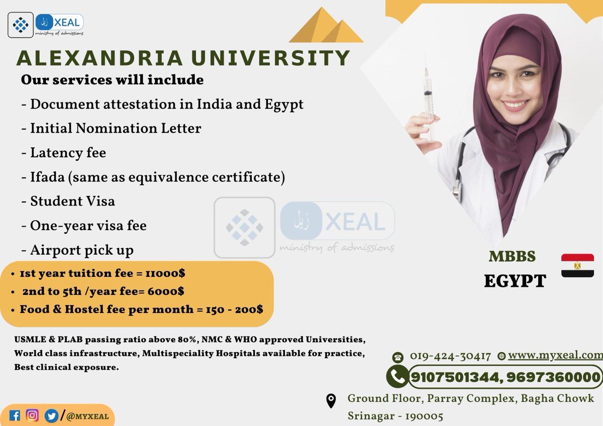 myxeal's tweet photo. #mbbsinegypt #mbbs #doctor #medicaleducation #neet #educationconsultancy https://t.co/PG2MBffmo5