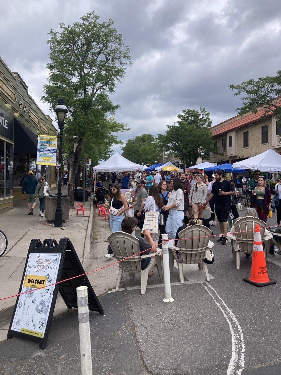 Car-free streets are good for people of all ages & for #smallbusinesess. They make for a #VibrantDenver (wink, wink @MikeJohnstonCO)

At #HighlandSquare in D-1 (@sandovalcd1)

Pass it on.