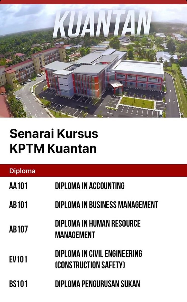 yrlifesaviourco's tweet photo. Ini kursus yang ada di KPTM ya! (2) https://t.co/0hlXvCijub