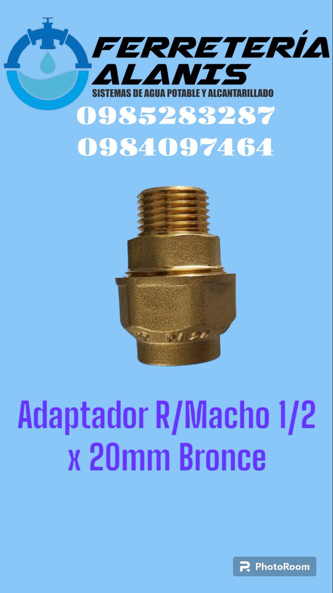 dimer65's tweet image. Adaptador de bronce Rosca Macho y hembra 1/2 x 20mm Pead encuéntralos en #FerreteríaAlanis 
Escríbeme al WhatsApp 👇

api.whatsapp.com/send?phone=+59…