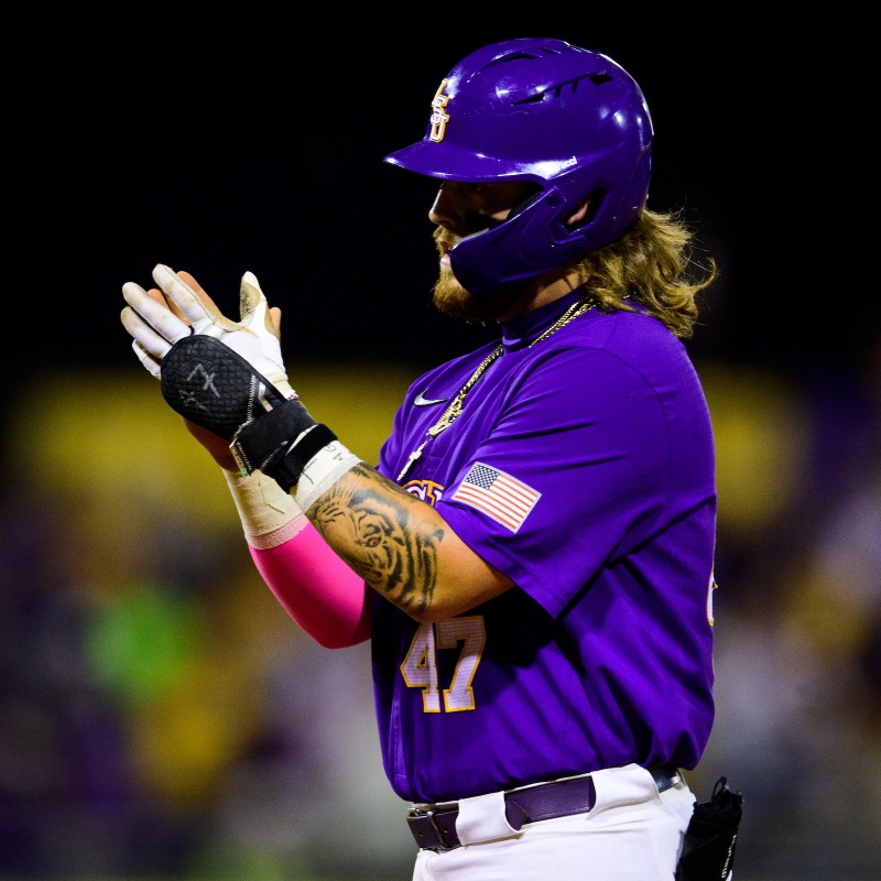 LSUbaseball's tweet photo. Louisiana Saturday Night ⭐️