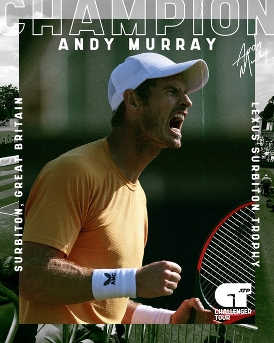 Andy Murray - oldest grasscourt champion in ATP Challengers.