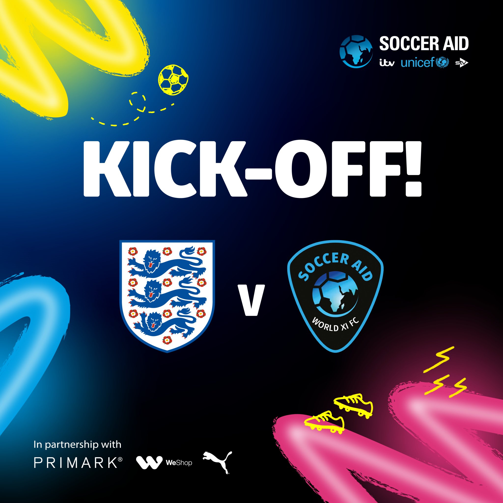 Soccer Aid on Twitter "HERE. WE. GO. 🙌 Watch SoccerAid for UNICEF_uk