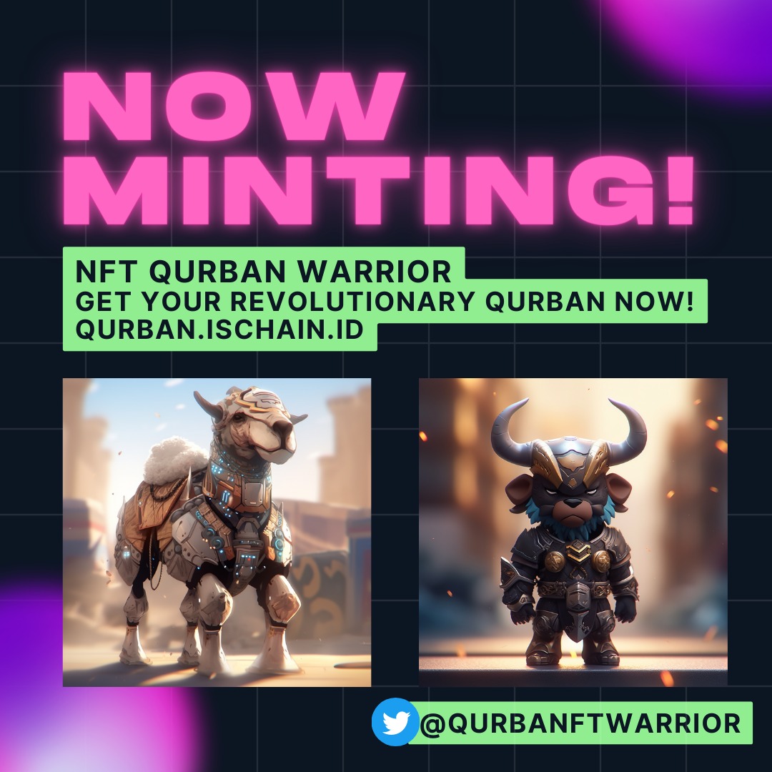 QurbaNFTWarrior's tweet photo. 🚨 Exciting news! The warriors of NFT Qurban have been minted and are now available for purchase! ⚔️🛡️ Immerse yourself in the thrilling world of legendary heroes and embark on an epic adventure. Claim your hero now at https://t.co/ehlKIhX16v! Limited quantities available! #NFTs https://t.co/1suyMecVyG