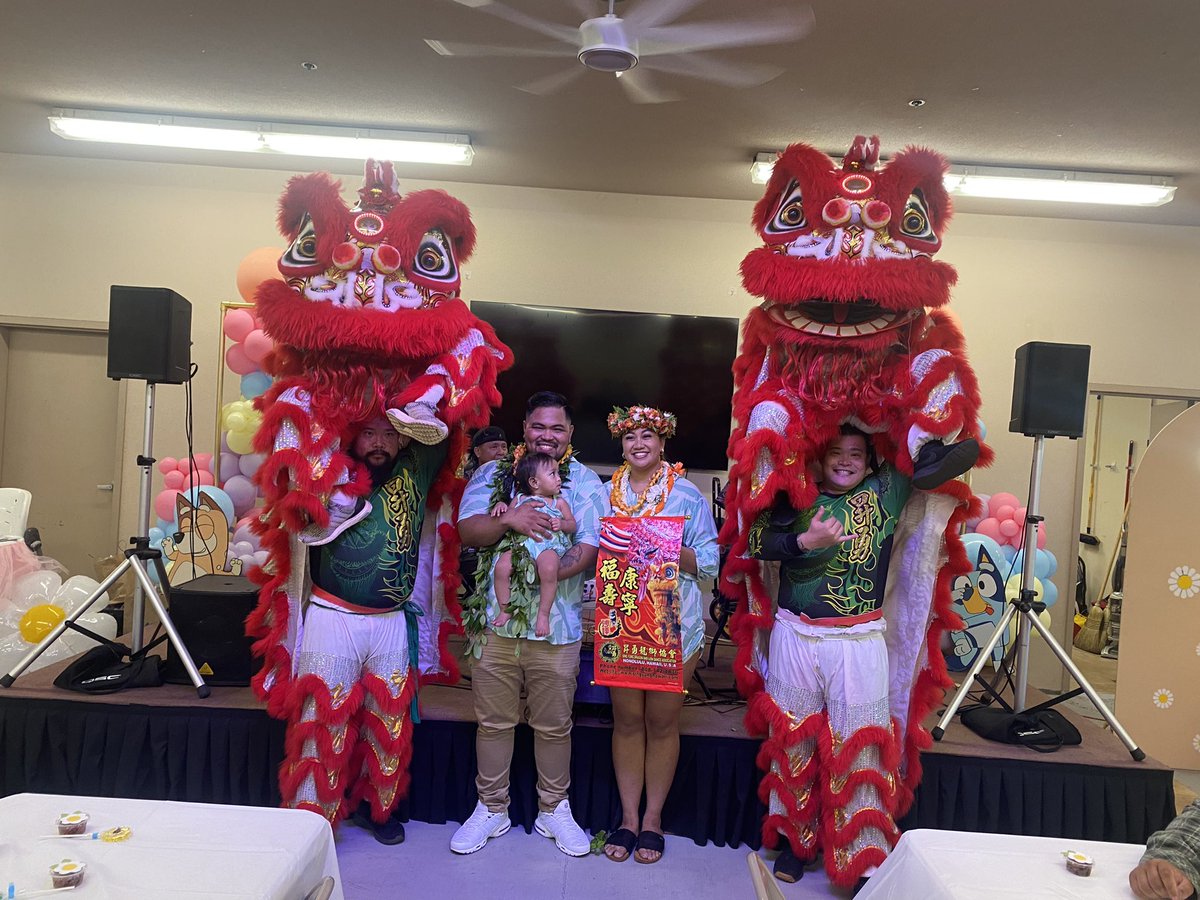 Happy 1st birthday Cambree 🎉🎂 Mahalo for letting us celebrate with you 🧧🎋 #singyunghawaii #liondance #happybirthday #firstbirthday #bestwishes