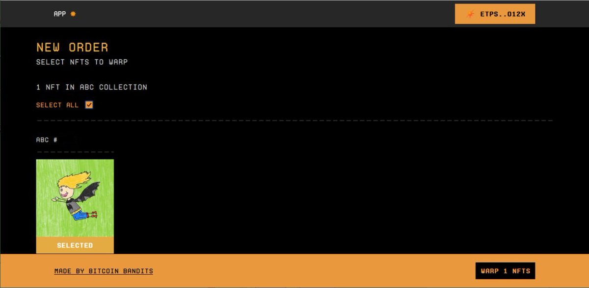 Vi (@elementarystuff) on Twitter photo Finally became a part of one of the biggest migrations in NFT history #thewarp 🥳
Sharing my experience here to help out those rest 3.9K NFT hodlers 😁
Can be done in easy 3 steps:
1. Goto abc.an.app
Connect solana wallet ,Select your <a href="/ABC123Community/">ABC__Community</a> NFT Finally became a part of one of the biggest migrations in NFT history #thewarp 🥳
Sharing my experience here to help out those rest 3.9K NFT hodlers 😁
Can be done in easy 3 steps:
1. Goto abc.an.app
Connect solana wallet ,Select your <a href="/ABC123Community/">ABC__Community</a> NFT