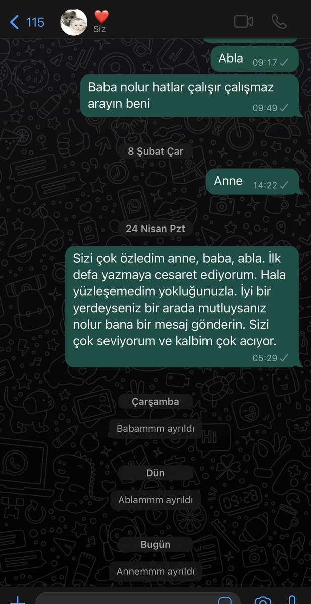 Bu beni mahvetti. Evet ayrıldık biliyorum. Üçünüz de bıraktınız beni.